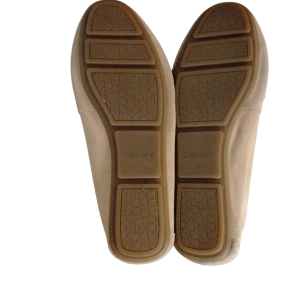 Calvin Klein Tan Suede Loafers Flats Size 8 - Picture 7 of 9